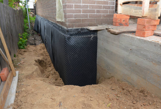 Happy homeowners after waterproofing job in Issue